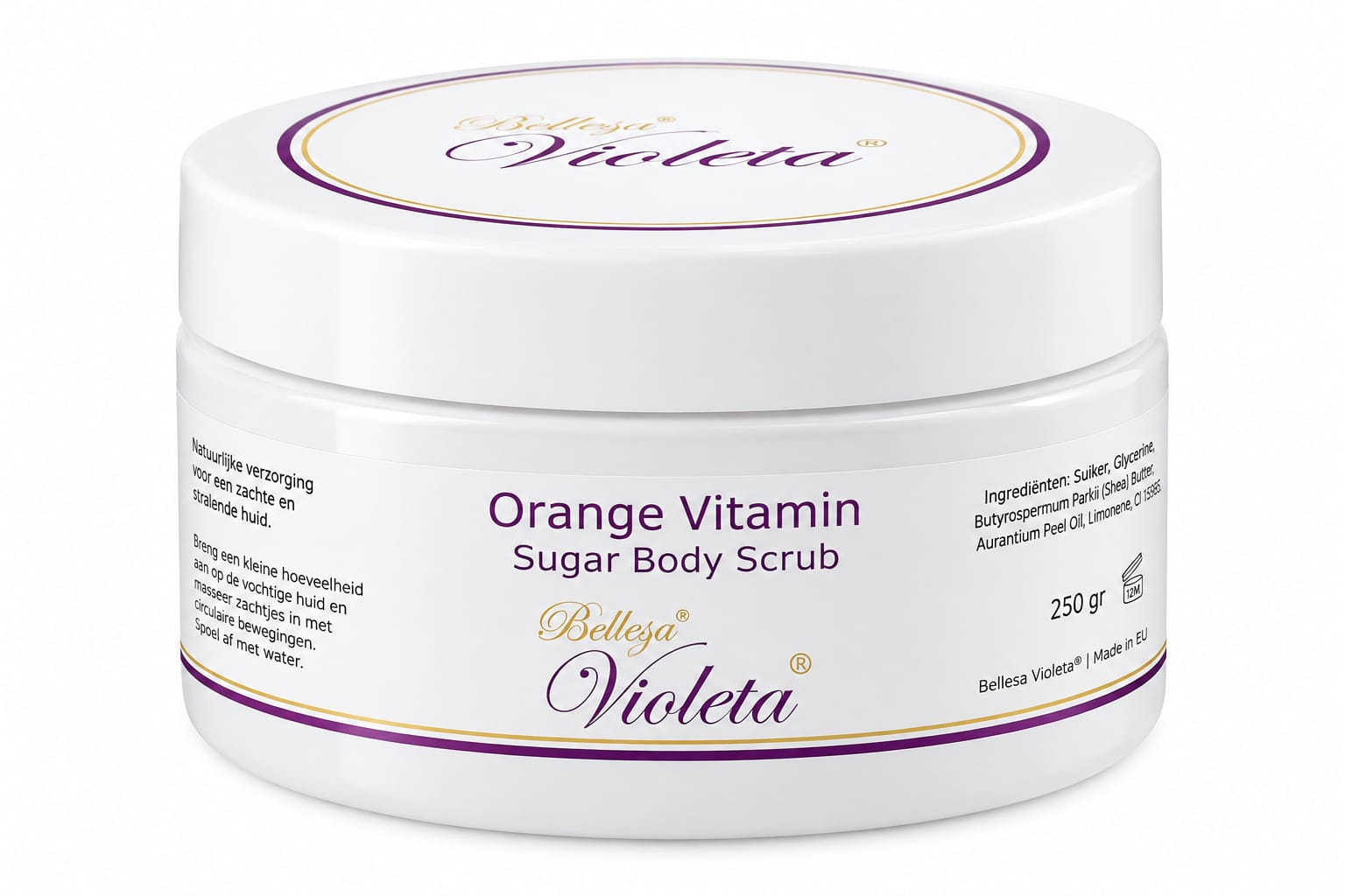 01CC Orange vitamin sugar body scrub diverse aantallen groot + mini's